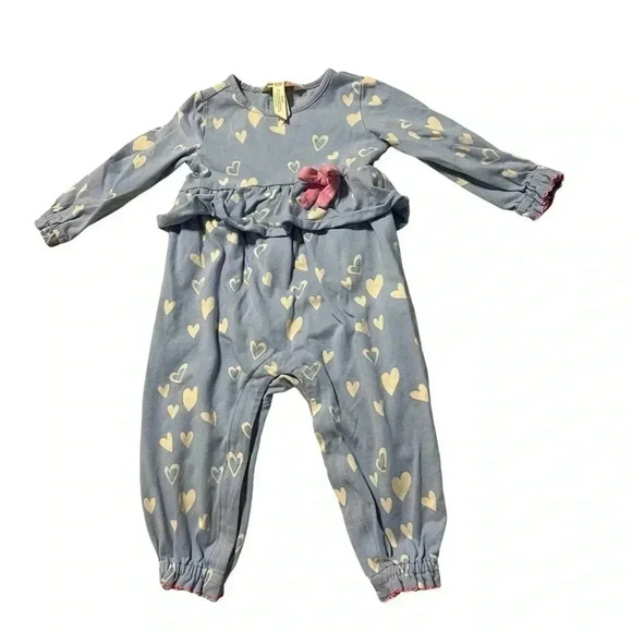 Matilda Jane Love It Valentine's Day Romper Longall Girl's Size 6-12 months - Picture 1 of 5